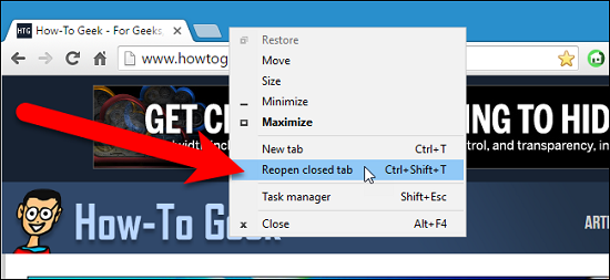 How to Restore Recently Closed Tabs