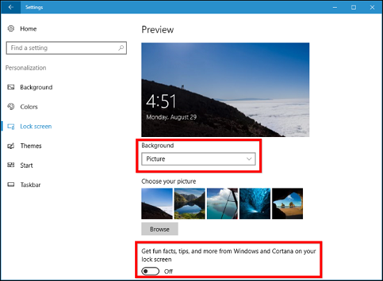 How to Remove Your Lock Screen Picture in Windows 10