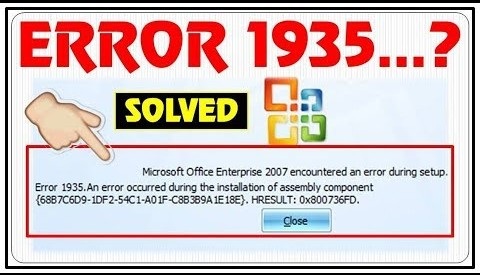 How to Fix Error Code 1935 on Windows?